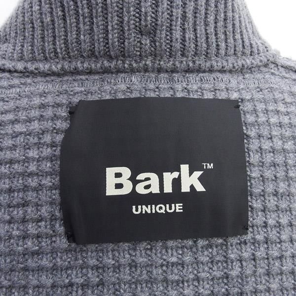 Bark / バーク】メンズ カシミア ニット ダッフルコート グレー
