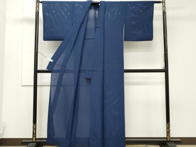 平和屋着物□上質な色無地 草木地紋 利休鼠色 正絹 逸品 AAAQ9956zg