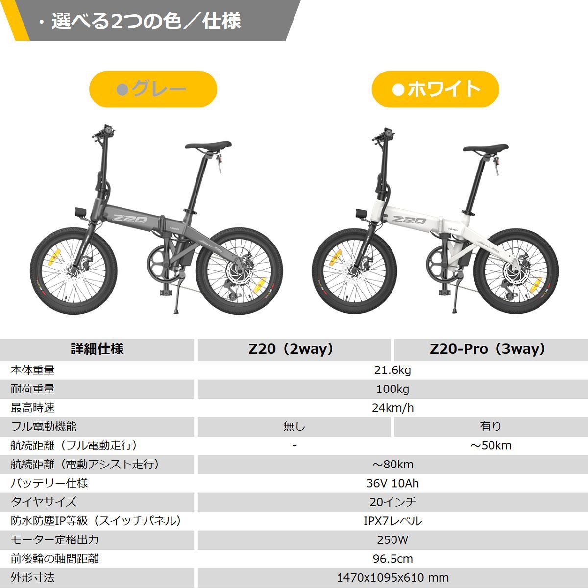 HIMO Z20】電動アシスト自転車 公道走行可 電動自転車 xiaomi