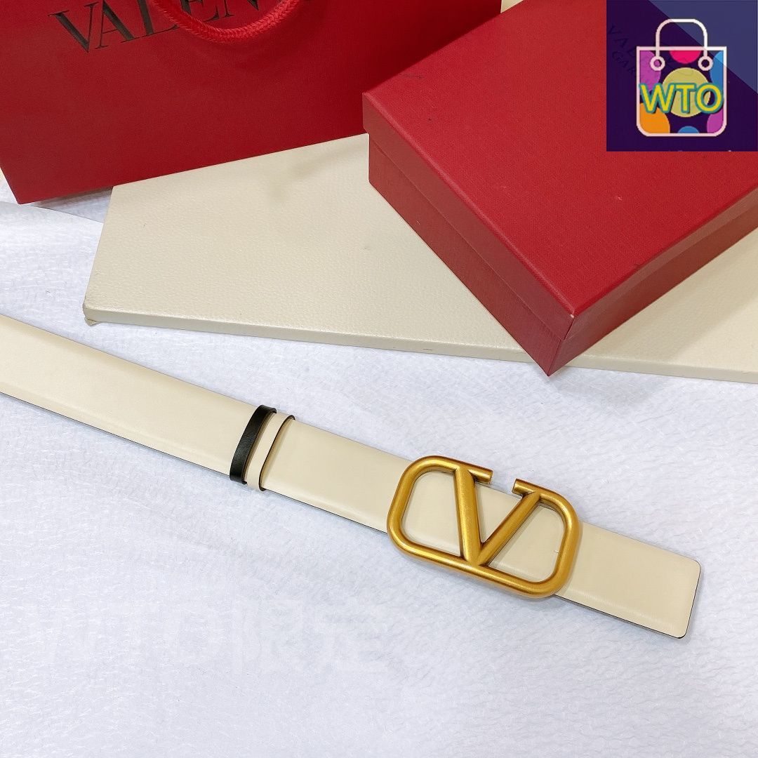 今日WTO】VALENTINO GARAVANI VLOGO SIGNATURE レザーベルト-1