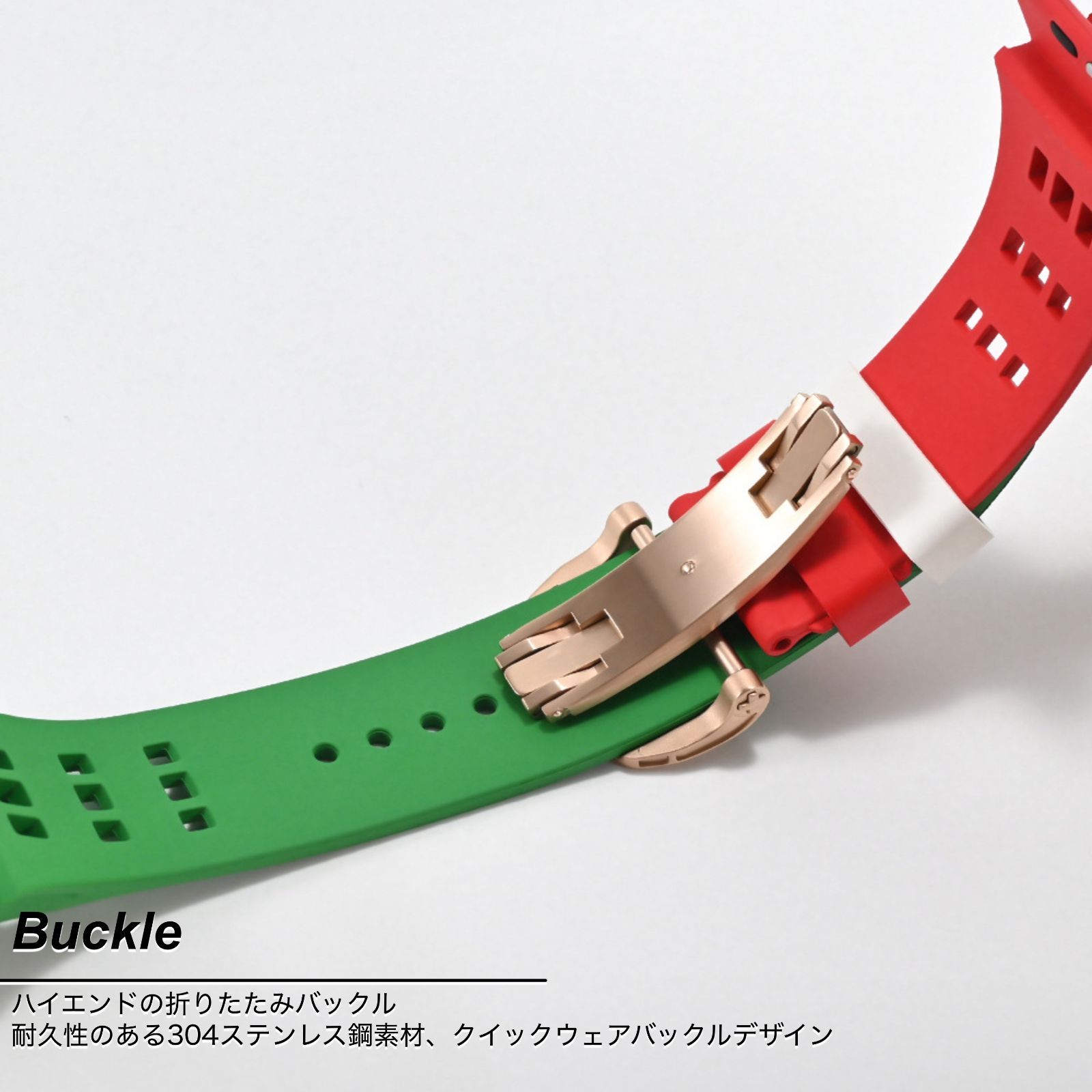 Apple Watch Series 9 8 7 6 5 4 SE 第2世代 第1世代 45mm 44mm アップルウォッチ バンド カバー ベルト ケース 一体型 シリコン ステンレス セット おしゃれ クリア クリアブラック マルチ ❶ CHRISTIANNAURATH_COM_BR