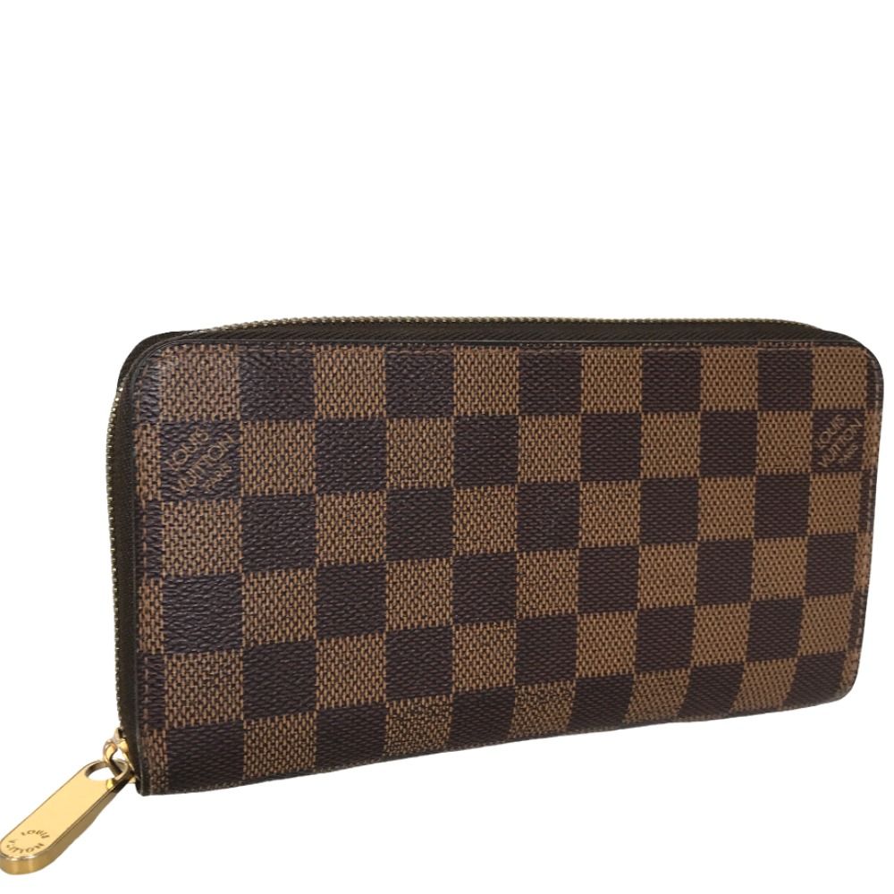 LOUIS VUITTON ルイヴィトン ジッピーウォレット ダミエ エベヌ 