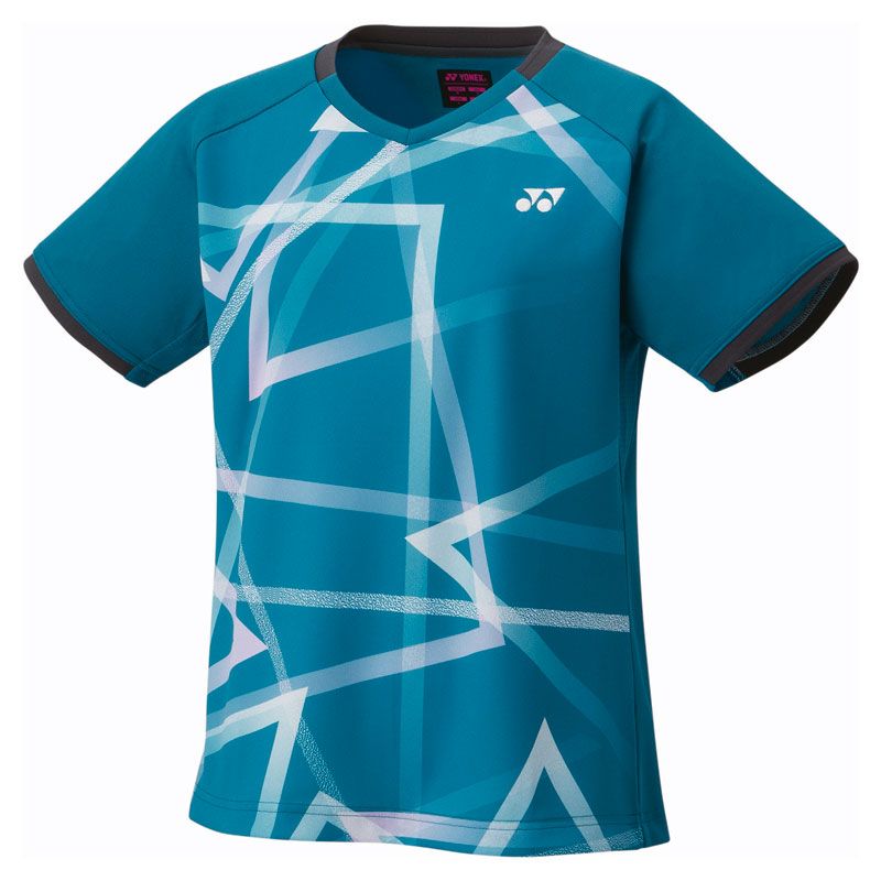 YONEX(ヨネックス) ウィメンズゲームシャツ(スリム) テニス・バドミントン ウェア(ウィメンズ) (20892)、(817)ティールブルー
