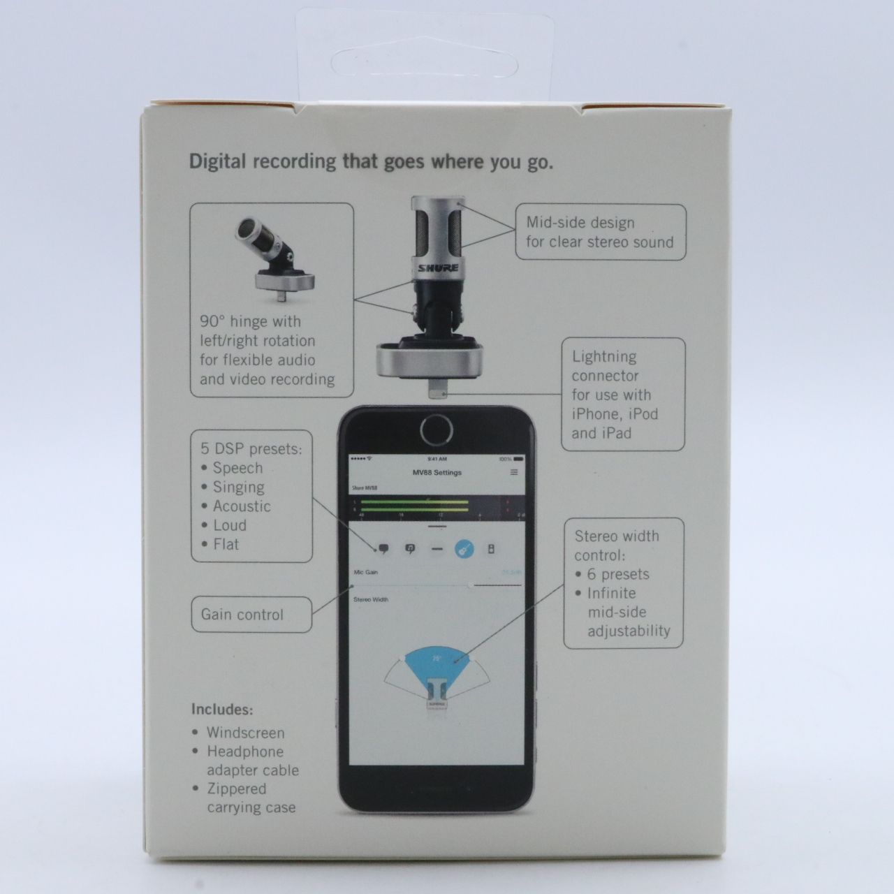 SHUREMV88 ライトニング対応 iPhone iPad用 携帯マイク Amazon | 【国内正規品】SHURE iPhone iPad用マイク MV88 MOTIV