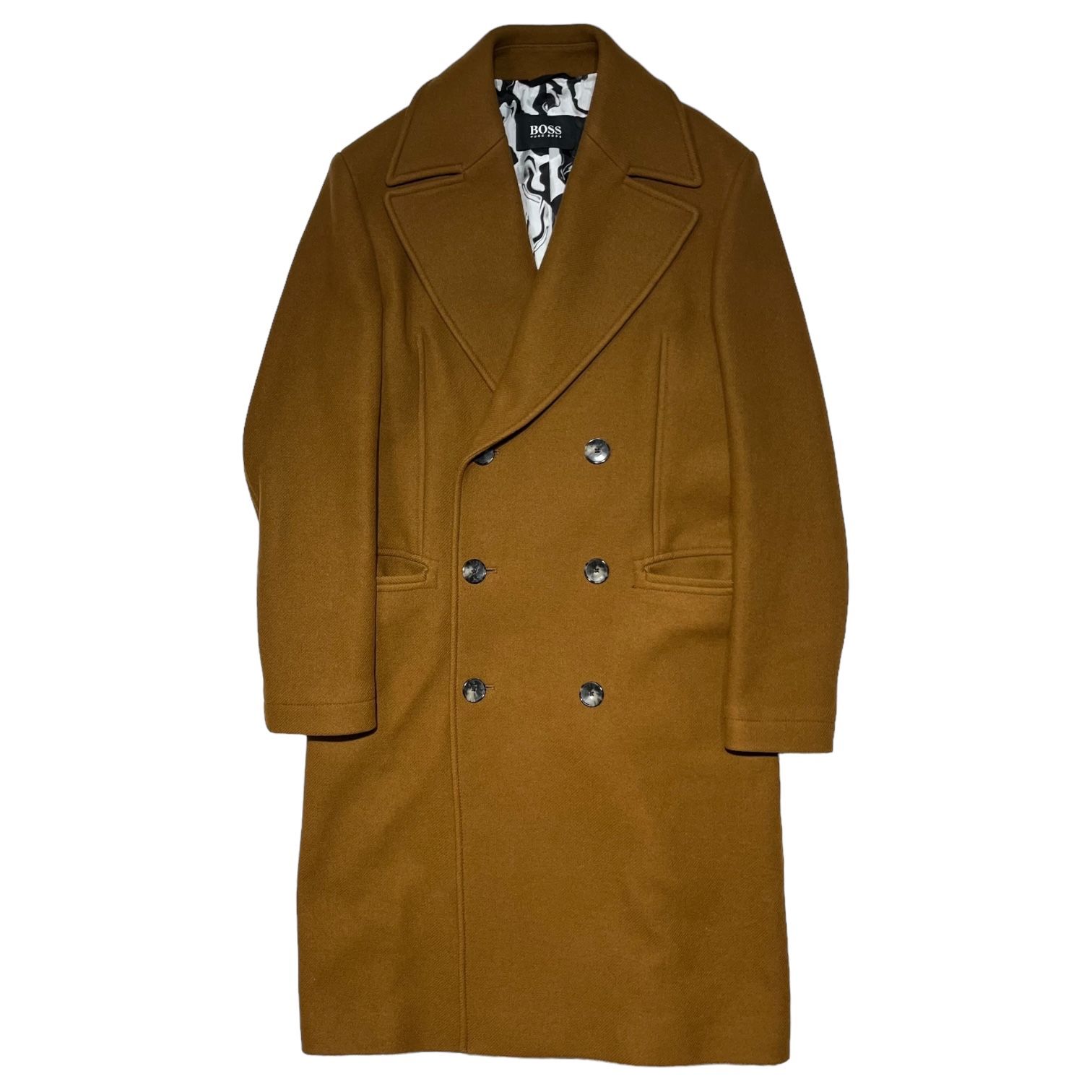 HUGO BOSS(ヒューゴボス) Double-breasted wool heavy chester coat 