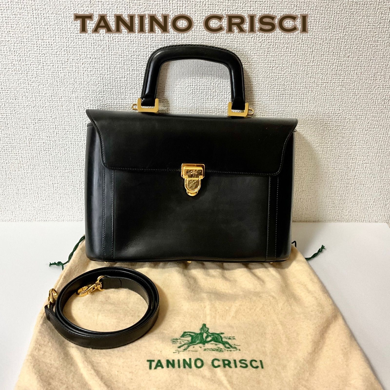 TANINO CRISCI　タニノクリスチー　2way バッグ　黒