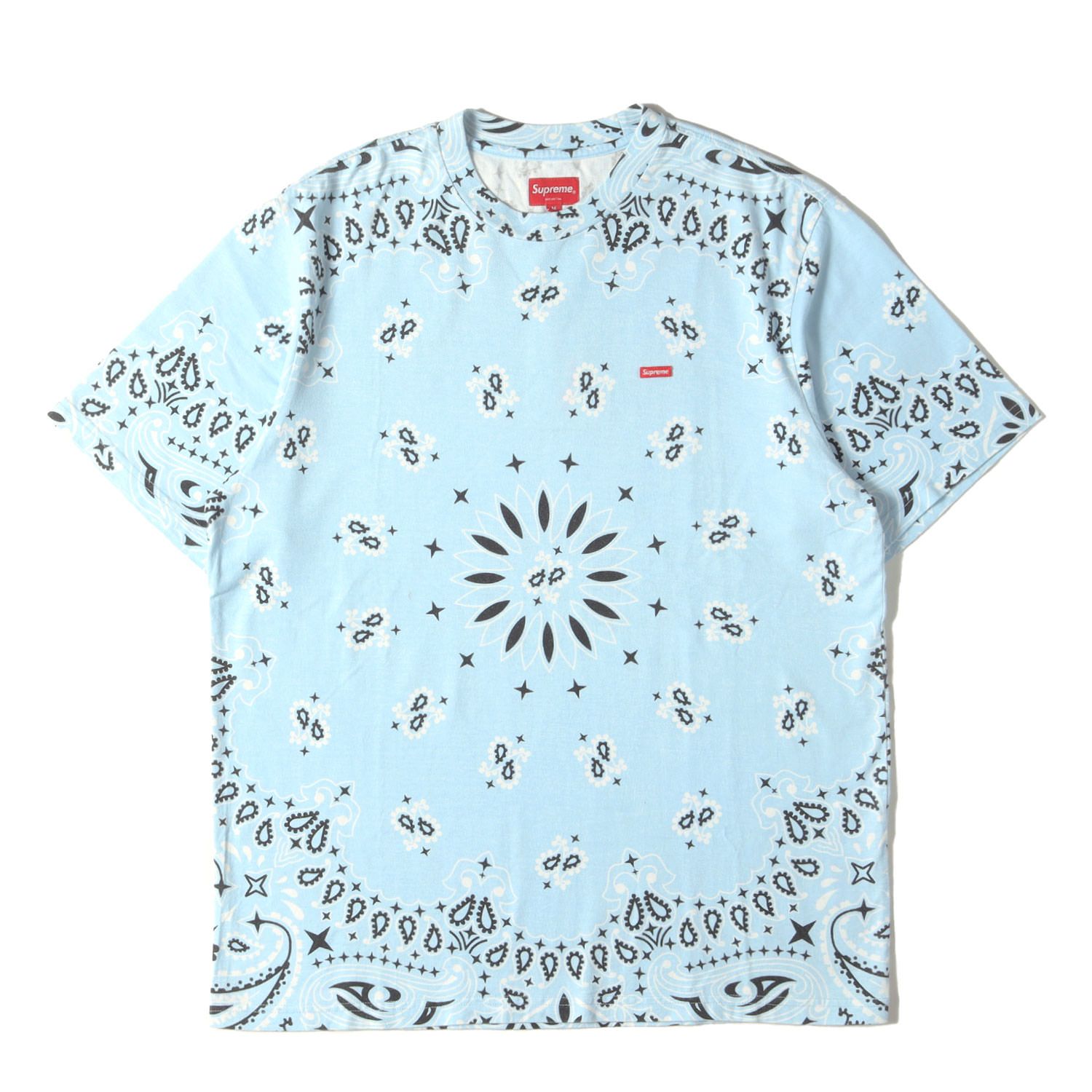 Supreme ボックスロゴバンダナ柄 Tシャツ Mサイズ