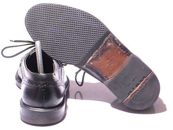 ビンテージ/ドイツ製☆ロイドLLOYD☆本革ウイングチップ25.5黒/ドレス