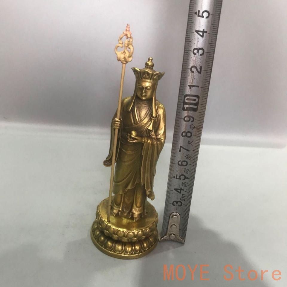仏教美術 銅像 仏像 地蔵王仏像 家内供養 装飾品 工芸品 置物 仏教美術 仏像 地蔵王仏像 銅製 銅器 工芸品 美術品 置物 - メルカリ