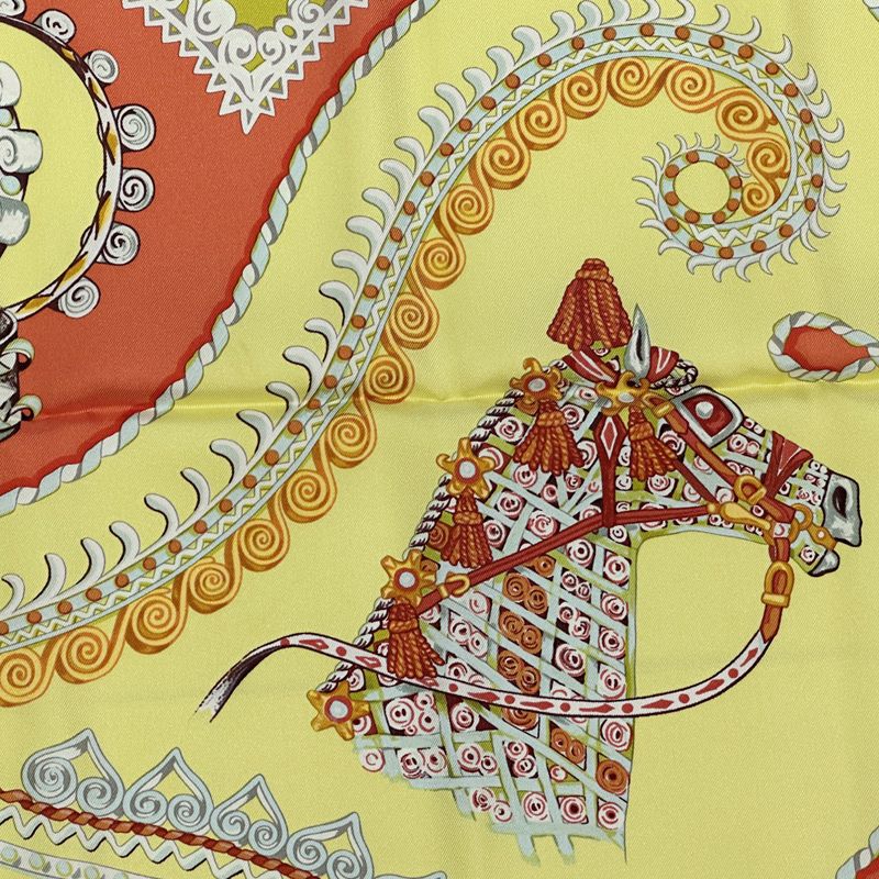 HERMESエルメス カレ90 馬車と貴族 パプロール シルクスカーフ ホース