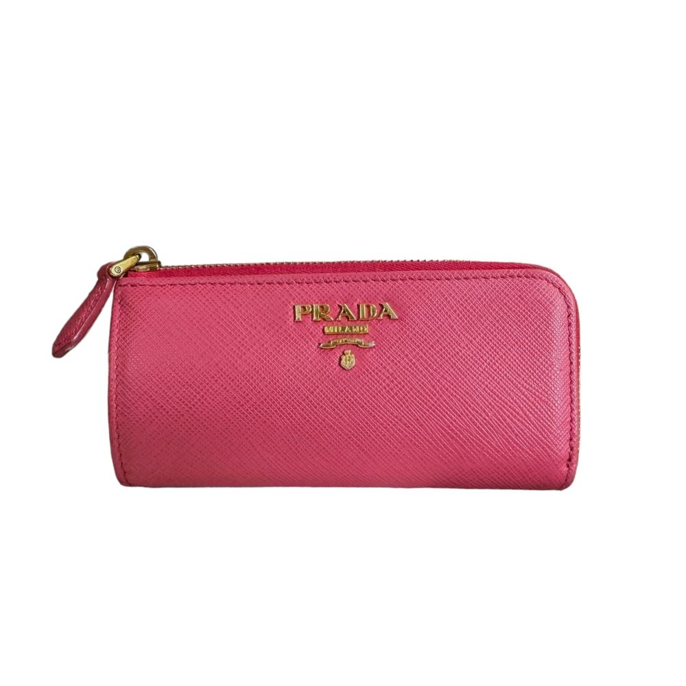 プラダ サフィアーノ キーケース レザー 1PP026 レディース PRADA 中古  