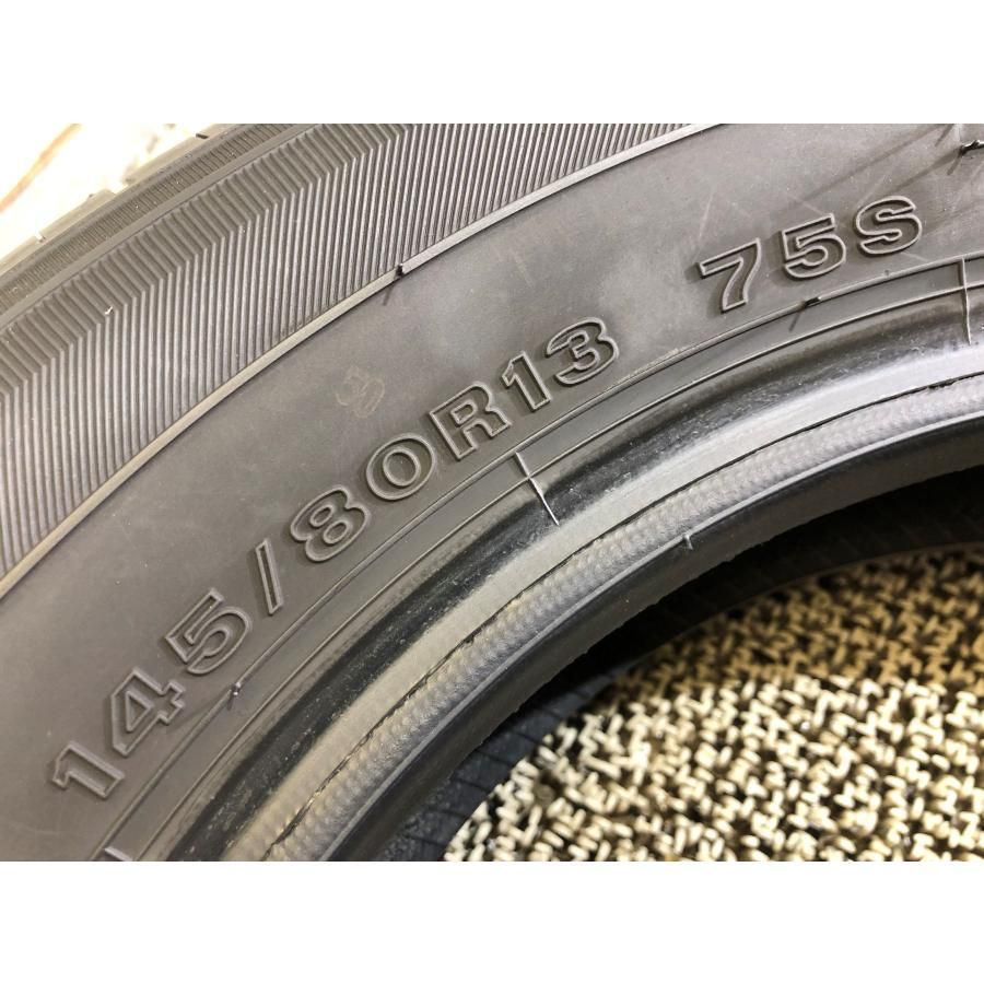 145/80R13 イエローハット エコファイン 2本 2021年製 3624 サマー