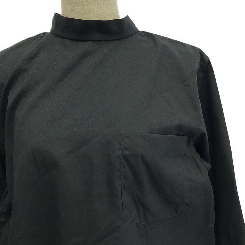 【美品】  COMME des GARCONS COMME des GARCONS / コムコム | 2021SS | コットン バックオープン リボン シャツ ブラウス | XS | ブラック | レディース 美品】 COMME des GARCONS COMME des GARCONS / コムコム | 2021SS