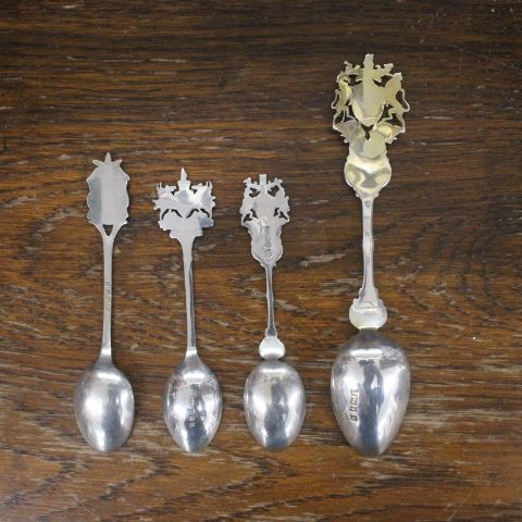 イギリス製 アンティーク 純銀 スターリングシルバー スプーン 4本