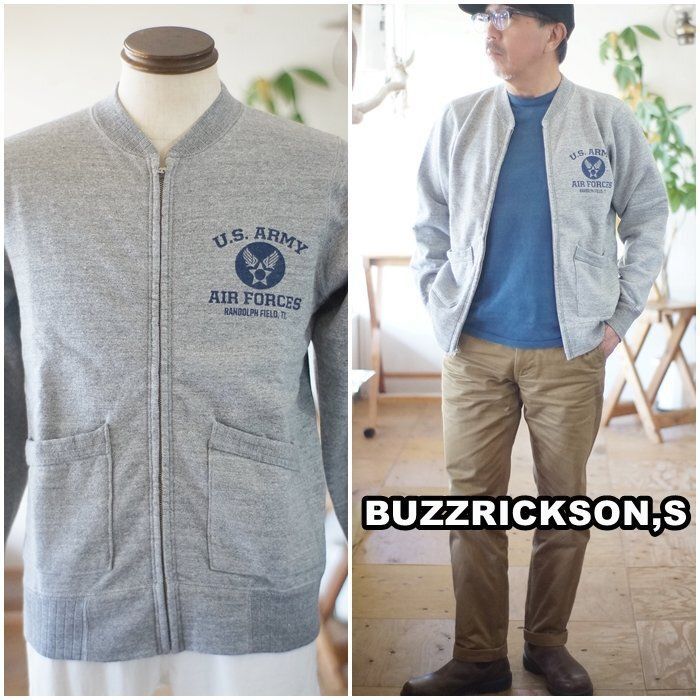 BUZZRICKSONS バズリクソンズ ジップスウェット トレーナー BR65601 U.S. ARMY AIR FORCES トレーナー ミリタリー