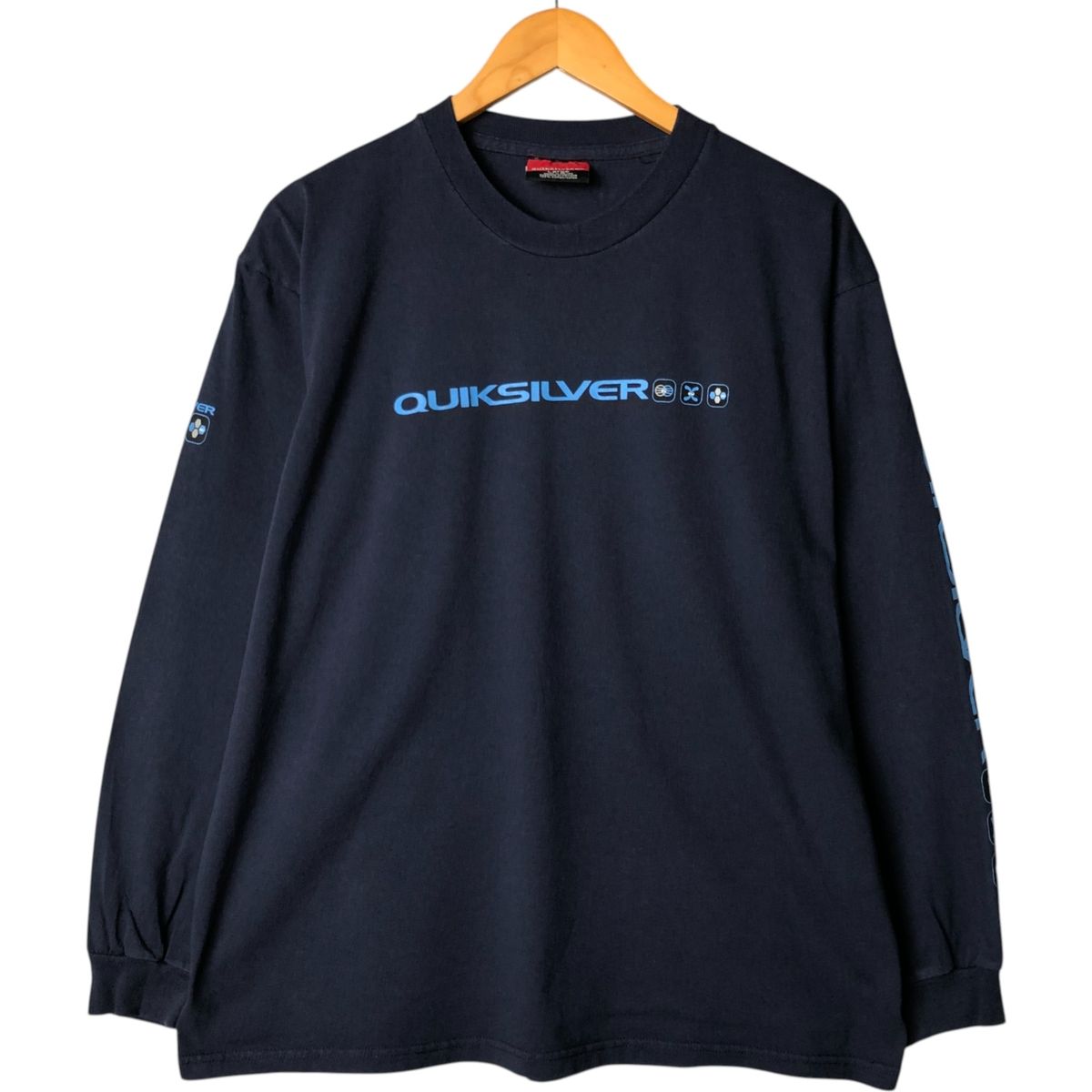 (古着)00s quicksilver 短丈スウェット ロンT cityboy 古着 90~00年代 クイックシルバー QUICKSILVER ロングTシャツ