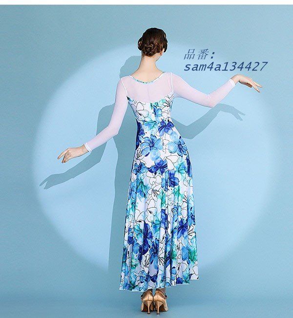 一流の素材、 完璧な品質。 社交ダンスドレス 広がる裾 競技用ドレス ダンス衣装 ダンスウェア ステージ衣装 ワルツ ドレス スタンダード 大きいサイズ ワンピース am4a134427 ご注文期待致します!