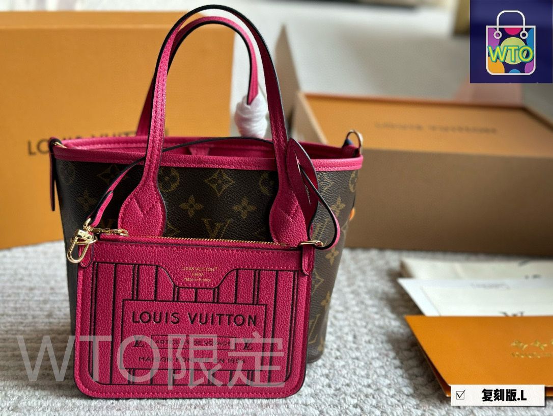 今日特価】LV Neverfull BB ミニモノグラムショッピングバッグ