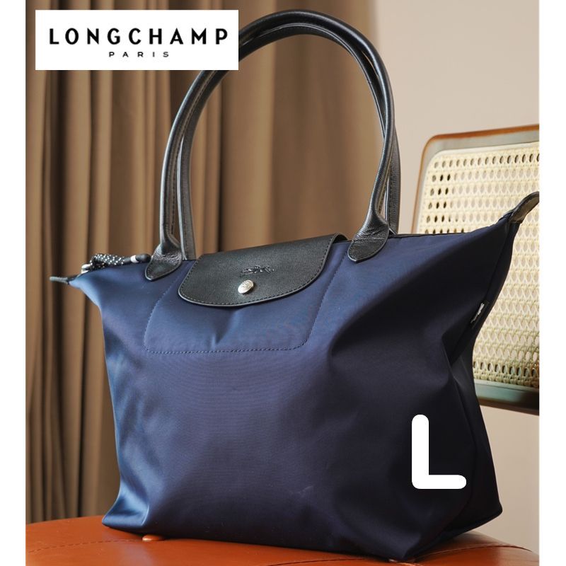 LONGCHAMP ロンシャン ル プリアージュ エナジー Lサイズ トートバッグ 通勤 大きめ キャンバス 未使用 新品 ネイビー - メルカリ