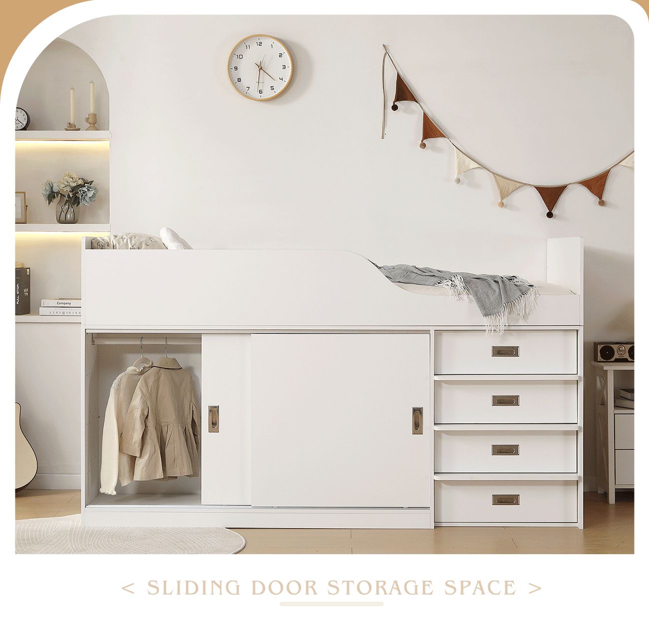 32%割」【マット付き】システムベッド ロフトベッド S 木製 高さ