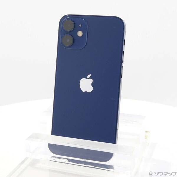中古品〕iPhone12 mini 64GB ブルー MGAP3J／A SIMフリー【258