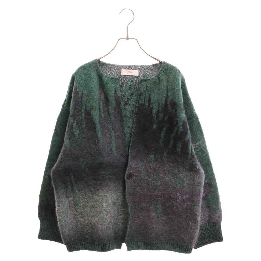 amachi (アマチ) 21AW Rainy Pattern Cardigan モヘヤレインパターン ...