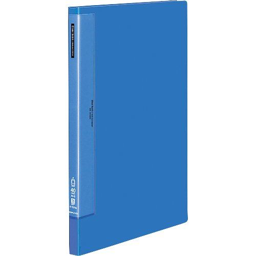 まとめ買い コクヨ クリヤーブック ウェーブカット 固定式 A3縦 40ポケット 青 ラ-T573B 3冊セット