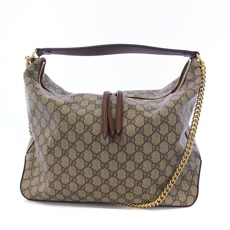 グッチ GUCCI GGスプリーム ホーボーバッグ ハンドバッグ グッチ GUCCI GGスプリーム ホーボーバッグ ハンドバッグ