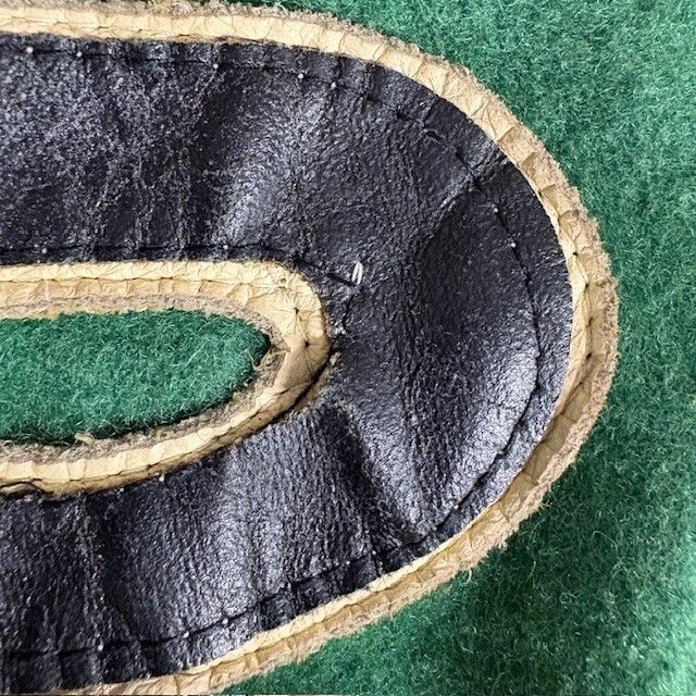 MPS BOUZ レザー切替 ウール混 レタージャケット スタジャン 裏