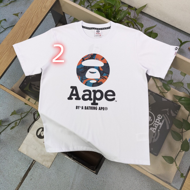 24SS 新品 A BATHING APE アルファベット プリント Tシャツ