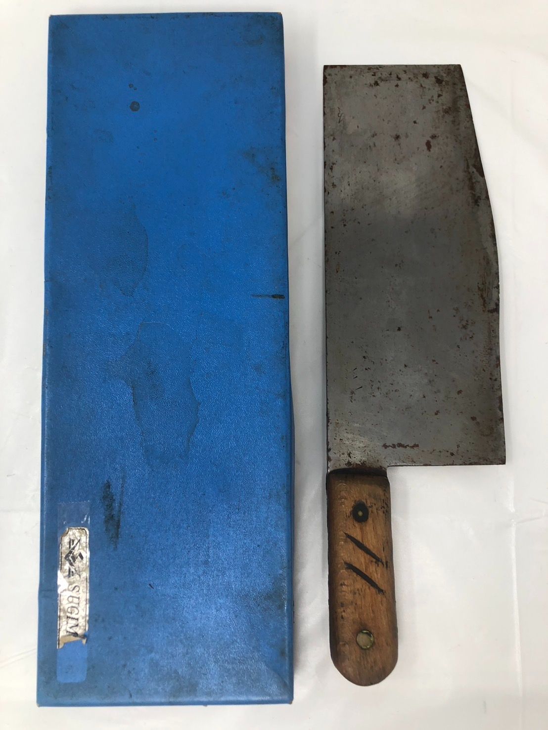 ◇杉本 スギモト 中華包丁 号数不明 刃渡：約22.5cm 調理器具