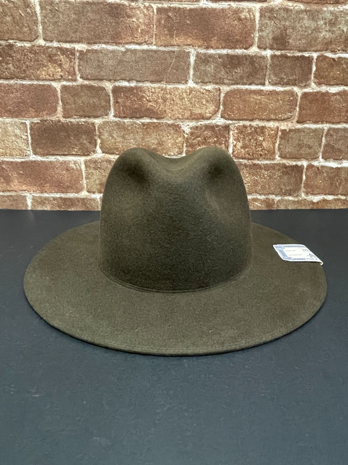 Borsalino ボルサリーノ58 ティアドロップ 中折れ帽 ブラック ハット