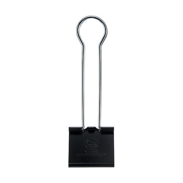 (まとめ）ライオン事務器 バインダークリップ ビックサイズ 口幅60mm No.
