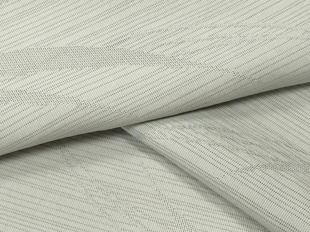 平和屋着物＊夏物 小紋 絽 型染め 亀甲草花文 正絹 逸品 AABA6531jd