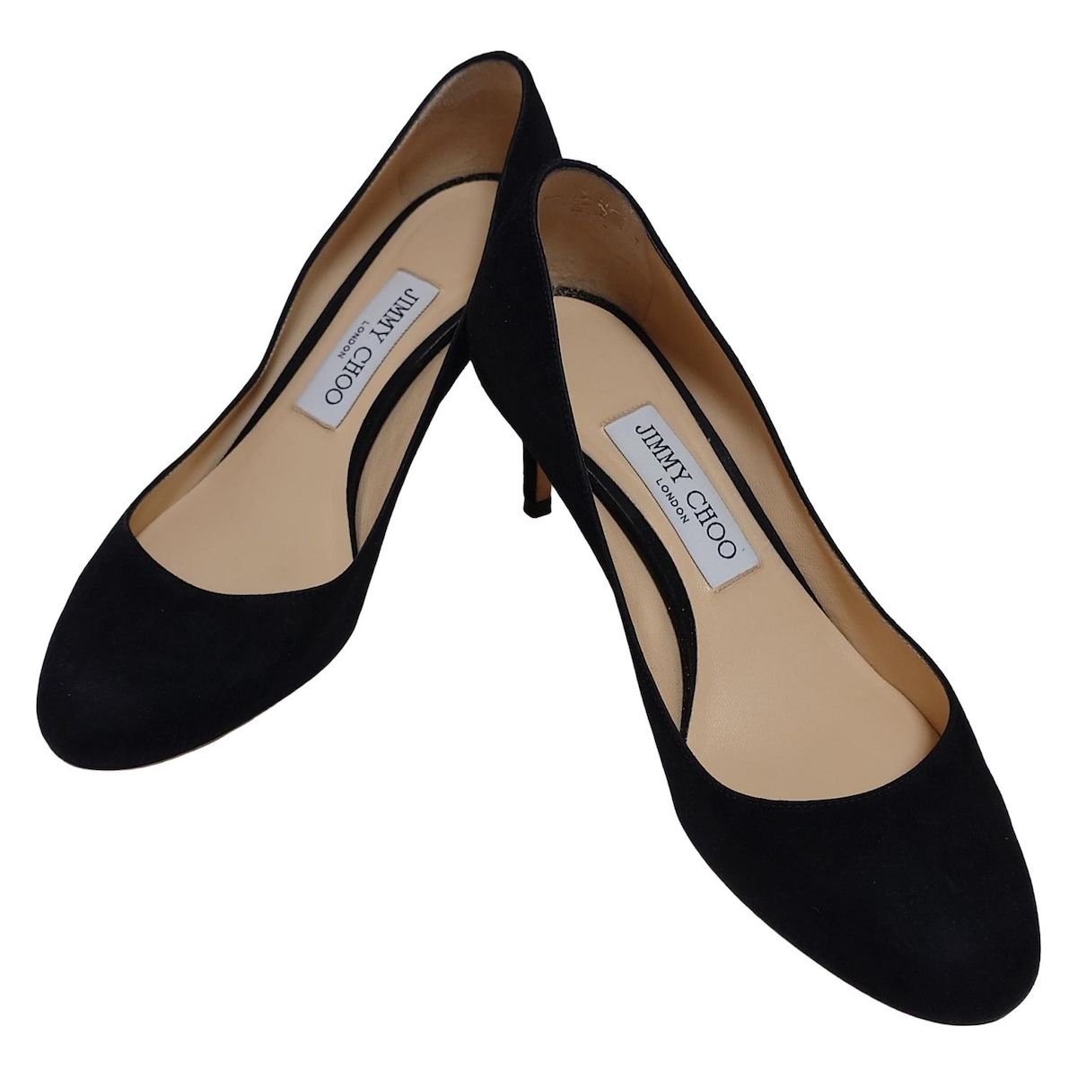 ジミーチュウ ストラップパンプス/黒/37 JIMMY CHOO(ジミーチュウ) アンクルストラップヒールパンプス