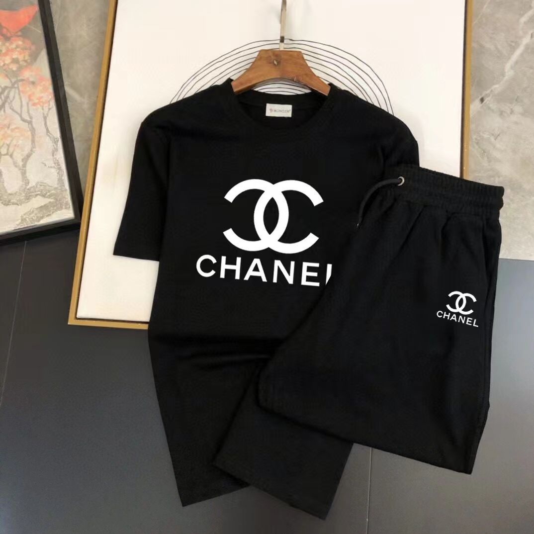 大人気 CHANEL シャネル logo Tシャツ ショーツ/半袖/ 2024年春夏新作上下セット