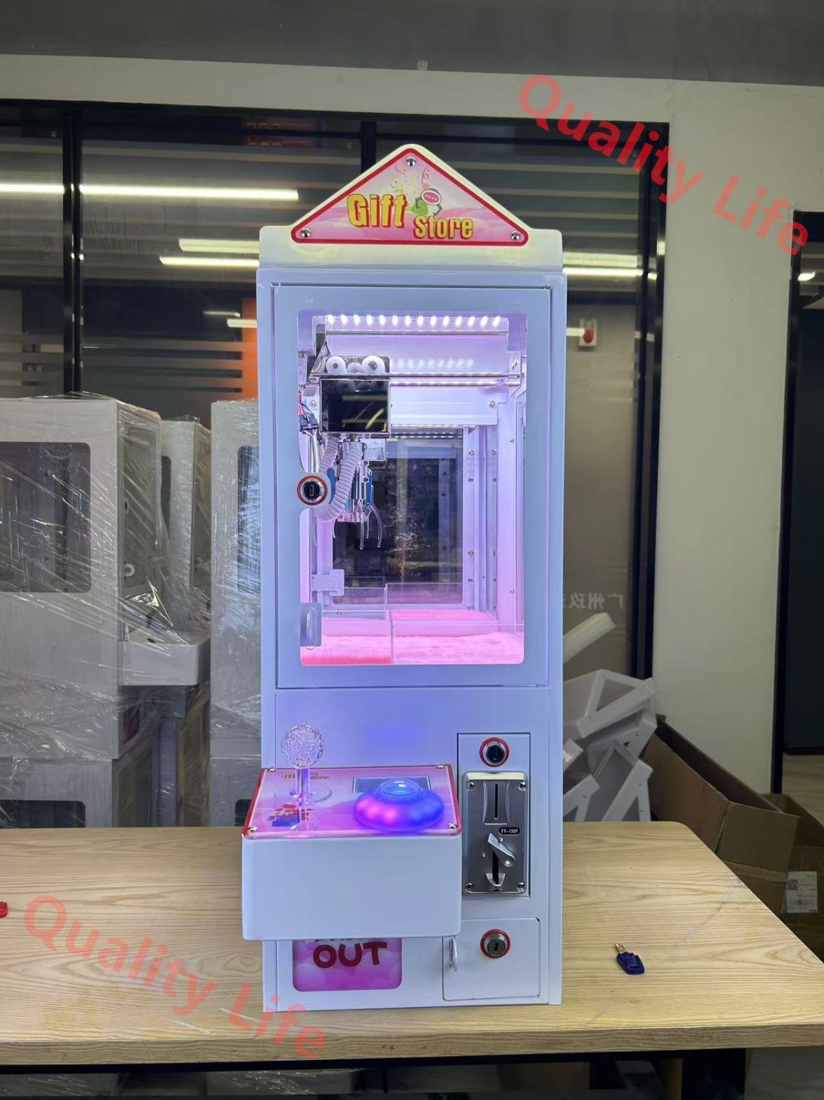 クレーンゲーム 業務用 三本爪アーム 小型 自宅 本体 クレーンゲームマシン 省スペース コンパクト