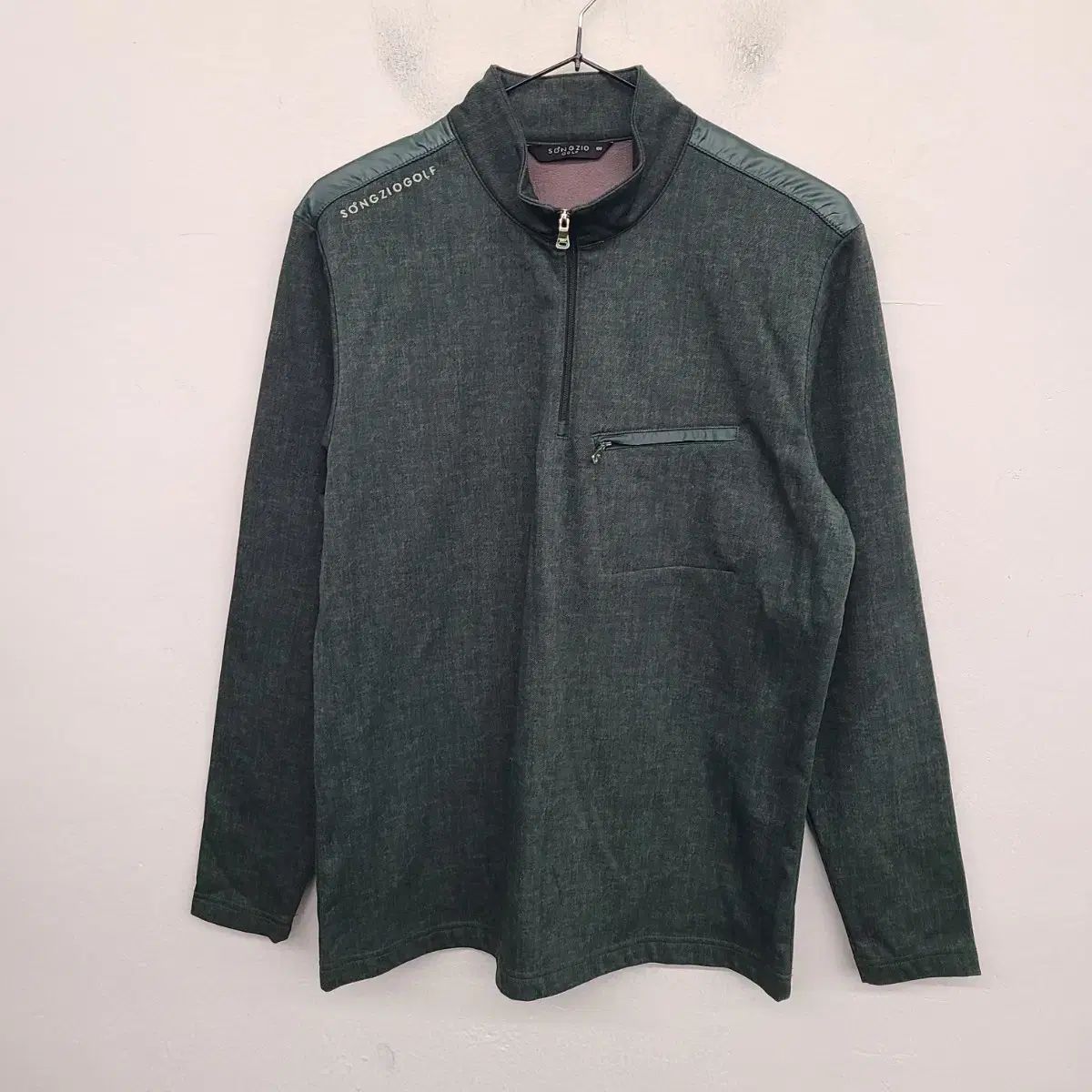 【雷市場（ポンジャン）商品韓国直送】 95 ／ M SONGZIO (ソンジオ) ゴルフ 起毛 ハーフジップ 長袖Tシャツ