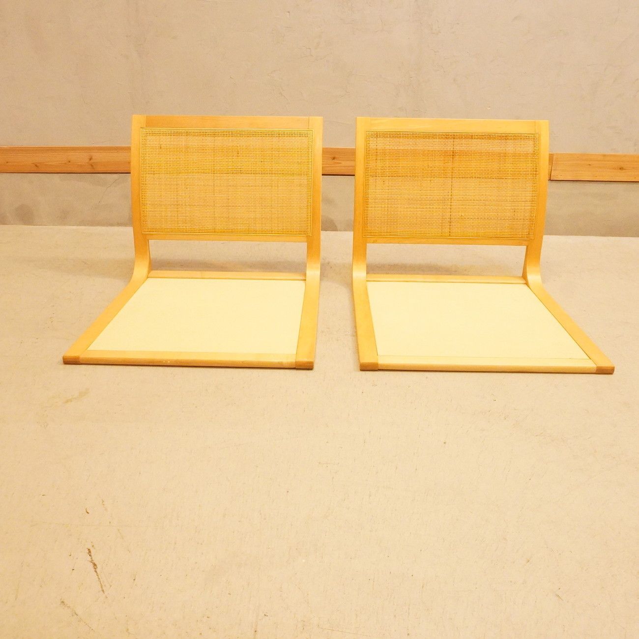 TENDO 天童木工 メープル材 座椅子 5559MP 2脚セット 原好輝 