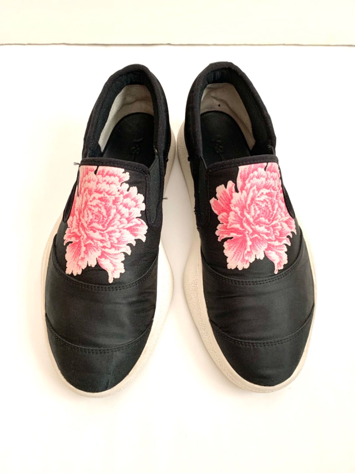 Y-3 yohji yamamoto フラワーデザインスリッポンシューズ - メルカリ