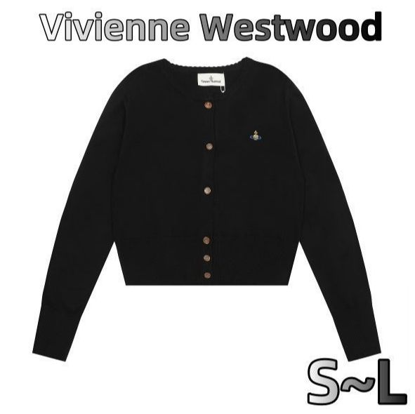 新品】 Vivienne Westwood 長袖カーディガン スリムスタイル ブラック5 