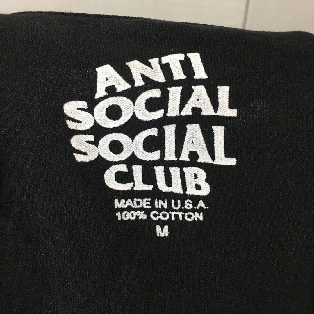 anti social social club 黒白 mサイズ - パーカー