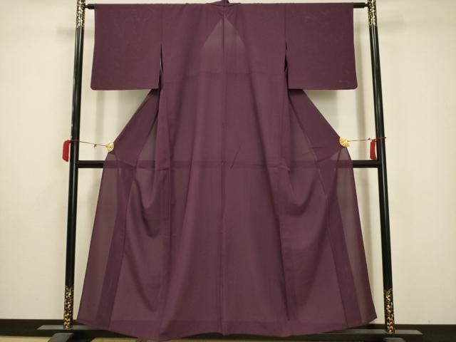 平和屋着物 夏物 色無地 絽 二藍色 洗える着物 AABA5686sx