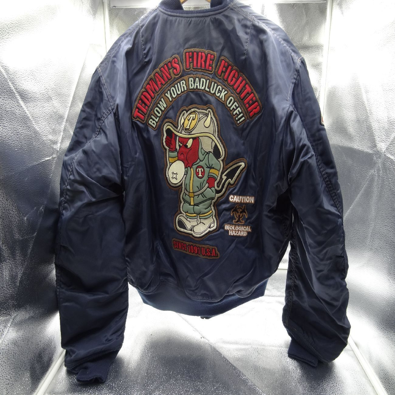 MA-1 テッドマン 40美品‼️ テッドマン レザーMA-1フライトジャケット