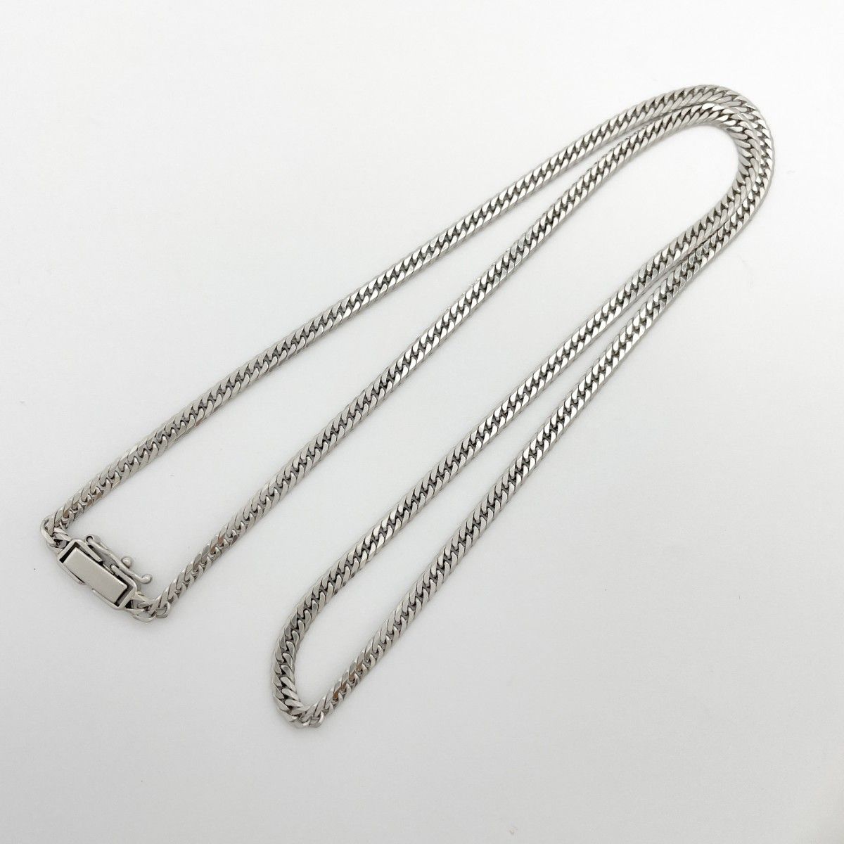 プラチナ　喜平 Pt999 純プラチナ 喜平ネックレス 6面ダブル 20g 50cm 3.2mm幅