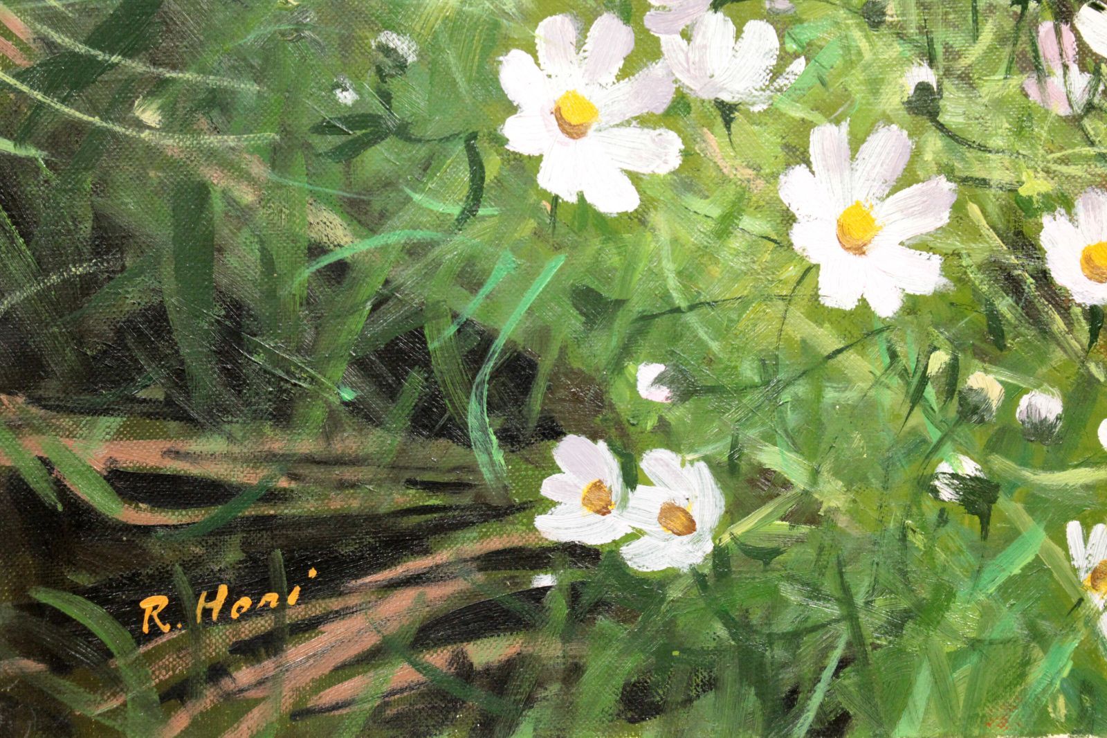堀林弥 「コスモス」 油絵・油彩画 絵画 堀林弥 「コスモス」 油絵・油彩画 絵画 - メルカリ