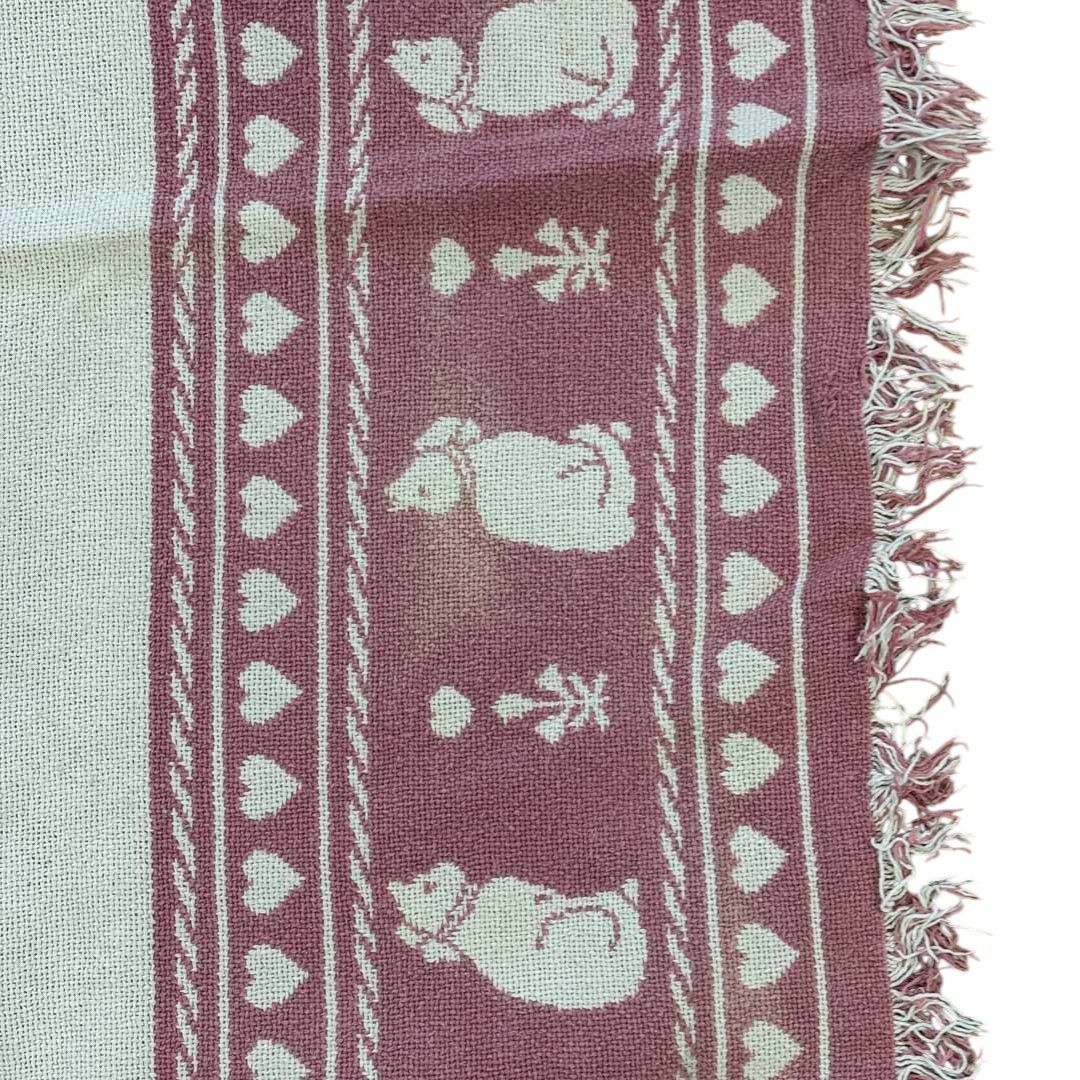 vintageラグ カーペット キャット ハート アニマル 1777 vintageラグ カーペット キャット ハート アニマル 1777 - メルカリ