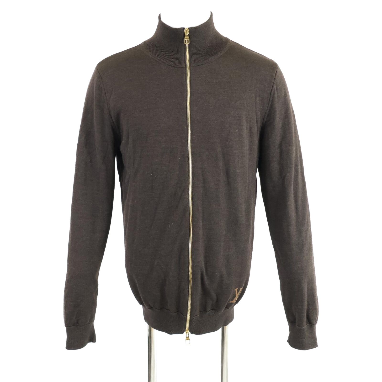 Louis Vuitton ダミエエベヌ ウールシルクカシミヤドライバーズニット Louis Vuitton ダミエエベヌ ウールシルクカシミヤドライバーズニット