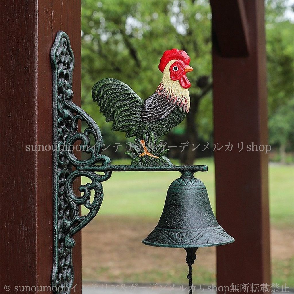 フレンドリーな 庭の装飾 レトロ ガーデンオブジェ 鶏 鋳鉄製 8-14 庭 ガーデンオーナメント お洒落 ガーデン ガーデン ドアベル インテリア アニマル ガーデンインテリア にわとり ガーデン雑貨 おしゃれ ベル ニワトリ 鳥 ガーデニング 雑貨 動物 【爆売り！】
