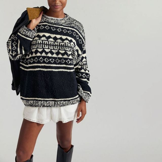 送料無料 フリーピープル レディース ニット セーター アウター Dani Pattern Sweater - Women s Cloud Combo